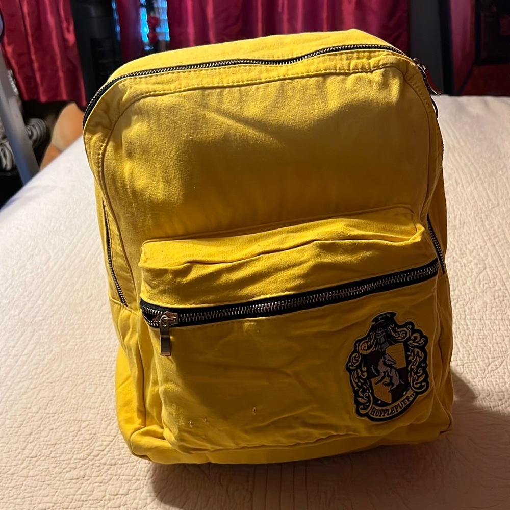 Universal Studios yellow Hufflepuff Backpack